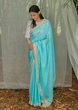 Alankrit Saree - Turquoise Blue