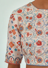 Swirl Blouse - Ivory White