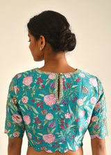 Gulaab Blouse - Teal Blue