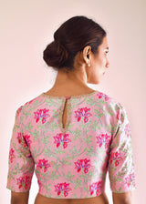 Leaf Blouse - Carnation Pink