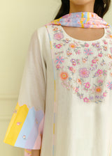 Irusu Kurta Set - Off-White