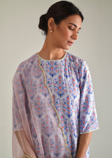 Mughal Kurta Set - Powder Blue