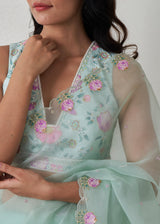 Ichika Saree - Sage Green