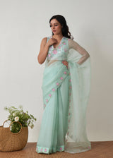 Ichika Saree - Sage Green
