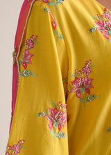 Bootah Kurta Set - Mustard Yellow