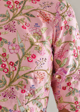 MEGH SCALLOP SAREE BLOUSE SET - AQUA BLUE