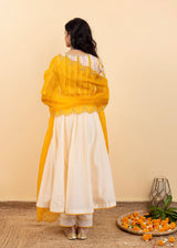 Kira Anarkali Set - Cream