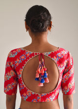 Tircha Tassel Blouse - Red