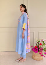 Irusu Kurta Set - Powder Blue