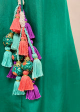 Mughal Lehenga Set - Emerald Green