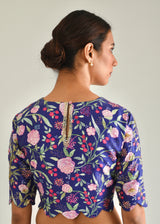Gulaab Blouse - Midnight Blue