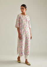 Gulaab Kurta Zari Dupatta Set - Ivory White