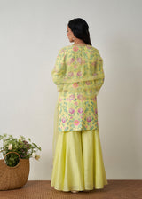 Sia Kurta Sharara Set - Buttercup yellow
