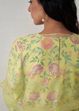 Sia Kurta Sharara Set - Buttercup yellow