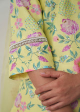 Sia Kurta Sharara Set - Buttercup yellow