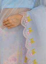 Resu Saree - Powder Blue