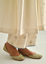 Dhaari Anarkali Set - Cobalt Blue