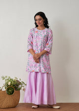 Sia Kurta Sharara Set - Mauve