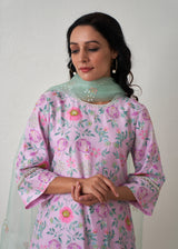 Sia Kurta Sharara Set - Mauve