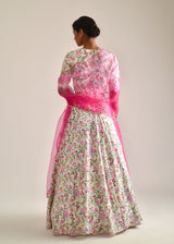 Gulaab Lehenga Set - Ivory White
