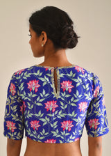 Leaf Blouse - Azure Blue