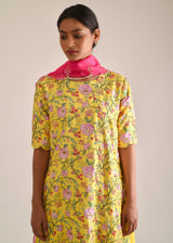 Gulaab Kurta Lehenga Set - Yellow