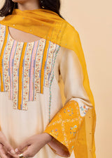 Kira Kurta Set - Cream