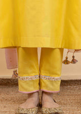 Kira Kurta Set - Chrome Yellow