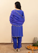 Isla Kurta Set - Royal Purple