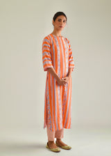 Vali Kurta Set - Orange