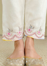 Meraki Kurta Resu Pants Set - Grey