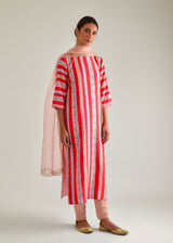 Vali Kurta Set - Red