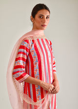 Vali Kurta Set - Red
