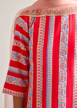 Vali Kurta Set - Red