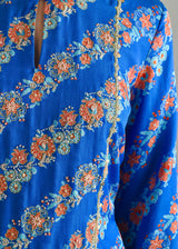 Tircha Kurta Set - Cobalt Blue