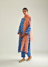 Tircha Kurta Set - Cobalt Blue