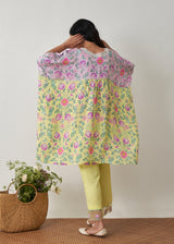 Sia Short Kaftan Set - Buttercup Yellow-Mauve
