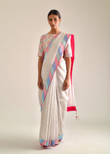 Diagonal Saree - Pastel