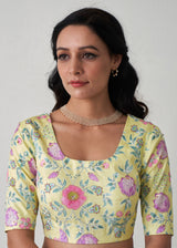 Amai Saree Blouse Set - Turquoise Blue