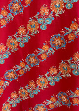 Tircha Kurta Sharara Set - Red