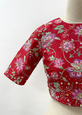Jacobean Blouse - Red