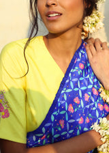 Tile Saree - Royal Blue