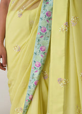 Amai Saree - Buttercup Yellow