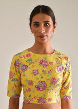 Prerna Goel in our Mint Green Kaira Scallop Saree Blouse Set