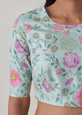 Ichika Saree Blouse Set - Lavender