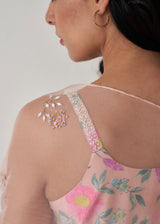 Sia Kurta Sharara Set - Peach