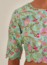 Gulaab Blouse - Mint Green