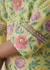 Sia Kurta Set - Buttercup Yellow