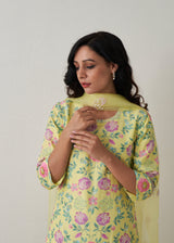 Sia Kurta Set - Buttercup Yellow