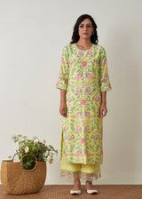 Sia Kurta Set - Buttercup Yellow